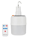 Rechargeable LED Solar Bulb Light Waterproof Night Market Stall Energy Saving Lamp, Model: 42LED Remote Control