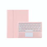 For Xiaomi Pad 6S Pro 12.4 Lambskin Texture Detachable Bluetooth Keyboard Leather Case with Touchpad(Pink)