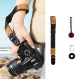 Camera Magnetic Wrist Strap SLR Accessories Hand Strap(Black+Brown)