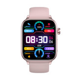 ET570 1.96 inch Color Screen Smart Watch Silicone Strap, Support Bluetooth Call / ECG(Pink)