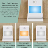 CMF1788-21 2 For 1 Vibrating Colorful Flashing Wireless Doorbell Elderly Pager Lithium Battery Wireless Doorbell