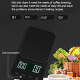 Charging Model 2kg/0.1g Portable Toolbox Digital Scale Jewelry Weighing Tool with Timing