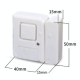 Door Magnetic Wireless Bell Door And Window Alarms Strong Adhesive Wolfproof Anti-theft Alarms(White)