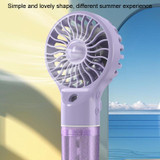 USB Rechargeable Handheld Misting Fan Portable Hydration Electrical Fan(Grey)