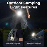 CP-17 Outdoor Multifunctional Camping Light Electric Mini Wireless Air Pump(Black)