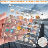 100 Grids Acrylic Magnetic Seashell Storage Display Box Beads Jewelry Nail Art Storage Box