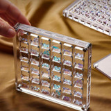 36 Grids Acrylic Magnetic Seashell Storage Display Box Beads Jewelry Nail Art Storage Box