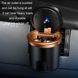 Car-mounted One-hand Opening Closing Detachable Ashtray With LED(Local Tycoon Gold)