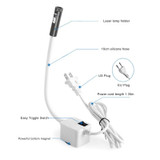 100mw Dot Green Light Hose Magnetic Infrared Laser Positioning LED Work Light(US Plug)