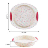 GW20035 DIY Candy Color Cartoon Silicone Cake Toast Ice Tray Mold, Specification: 11 Inch Round