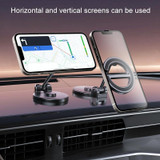 D38 Letter E Magnetic Folding Car Phone Holder Rotatable Dashboard Stick-On Navigation Stand