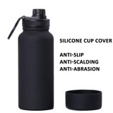 650ml Sports Bottle With Phone Magnetic Holder Stainless Steel Thermos Cup