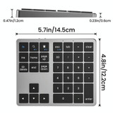 K-35 Computer Laptop Keyboard 35-Keys Tablet Accessories Bluetooth Keypad(Silver)