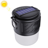 DV-V12 Outdoor Solar Camping Light FM Card Bluetooth Speaker(Black)