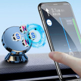 BaiLe Magnetic Car Phone Holder Universal Car Dashboard Fixed Navigation Bracket, Color: Sticker Black