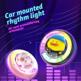 ICARER FAMILY XX-28 Car Aromatherapy Colorful Rhythm Lights Air Vent Aromatherapy Decoration(Pink)