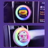 ICARER FAMILY XX-28 Car Aromatherapy Colorful Rhythm Lights Air Vent Aromatherapy Decoration(Pink)