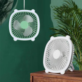 Rechargeable Table Fan With Reading LED Light  3 Wind Speed Adjustment(White)