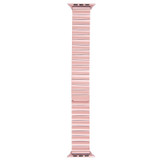 For Apple Watch Series 9 41mm Bamboo Stainless Steel Magnetic Watch Band(Pink)