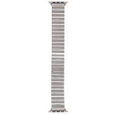 For Apple Watch Series 8 41mm Bamboo Stainless Steel Magnetic Watch Band(Sliver)