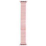 For Apple Watch SE 40mm Bamboo Stainless Steel Magnetic Watch Band(Pink)