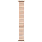 For Apple Watch Series 2 38mm Bamboo Stainless Steel Magnetic Watch Band(Rose Gold)