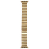 For Apple Watch Series 6 44mm Bamboo Stainless Steel Magnetic Watch Band(Gold)