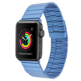 For Apple Watch Series 2 38mm Bamboo Stainless Steel Magnetic Watch Band(Blue)