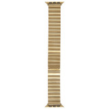 For Apple Watch Series 3 42mm Bamboo Stainless Steel Magnetic Watch Band(Gold)