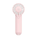 USAMS ZB288 Portable Type-C Rechargeable High Speed Handheld Mini Fan(Pink)