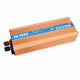 XUYUAN 2000W Inverter with USB Positive And Negative Reverse Connection Protection, Specification: Gold 24V to 220V