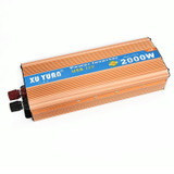 XUYUAN 2000W Inverter with USB Positive And Negative Reverse Connection Protection, Specification: Gold 12V to 110V