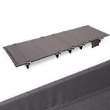 CLS Outdoor Lightweight Folding Bed Camping Simple Leisure Bed(Gray)