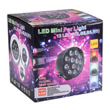 KD-12W 12 LED PAR Light Stage Light, with LED Display, Master / Slave / DMX512 / Auto Run Modes, EU Plug