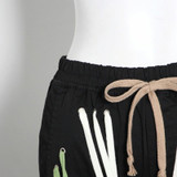 Casual Black Leggings Fashion Strap Pockets Multi-layer Niche Design Trousers (Color:Colour Size:XXXL)