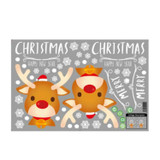 Christmas Decorations Stickers Glass Window Wall Stickers(Reindeer)