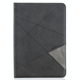 For Amazon Kindle Fire HD8 (2020) Rhombus Texture Horizontal Flip Magnetic Leather Case with Holder & Card Slots(Black)