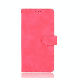 For BlackBerry Keyone Solid Color Skin Feel Magnetic Buckle Horizontal Flip Calf Texture PU Leather Case with Holder & Card Slots & Wallet(Rose Red)