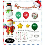 12 Inch Christmas Balloon Combination Set Christmas Scene Decoration(Elk Pull Flag Set)