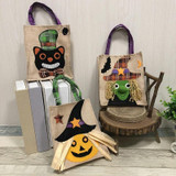Halloween Decoration Supplies Tote Bag Mall Hotel Biscuits Apple Gift Bag(Black Cat)