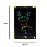 8.5 inch LCD Handwriting Board Children Drawing Graffiti Handwriting Board, Style:Colorful, Frame Color:Green