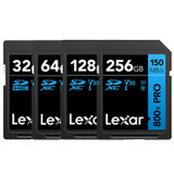 Lexar SD-800X Pro High Speed SD Card SLR Camera Memory Card, Capacity: 128GB