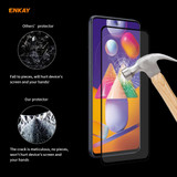 For Samsung Galaxy M31s ENKAY Hat-Prince Full Glue 0.26mm 9H 2.5D Tempered Glass Full Coverage Film