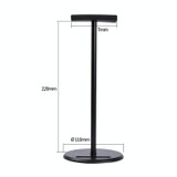 X1 Universal Detachable Aluminum Alloy Headphone Stand Display Hanger (Black)