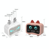 Creative Smart Wireless Mini Bluetooth Speaker Portable Computer Subwoofer Speaker with Alarm Clock(Cool Cool Dragon-Black)