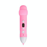 Low Temperature 3D Printing Pen Wireless Charging Printing Pen(Pink)