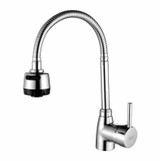 Kitchen Faucet Anti-splash Head Wash Basin Sink Universal Rotatable Faucet Full Copper Joint, Style:Hot & Cold Water