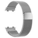 For OPPO Watch 41MM Smart Watch Milanese Stainless Steel Metal Watch Band(Silver)