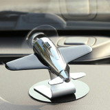 Aromatherapy Decorations for Cars Solar Aircraft Car Decorations(Silver)