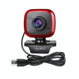 HXSJ A849 480P Adjustable 360 Degree HD Video Webcam PC Camera with Microphone(Black Red)